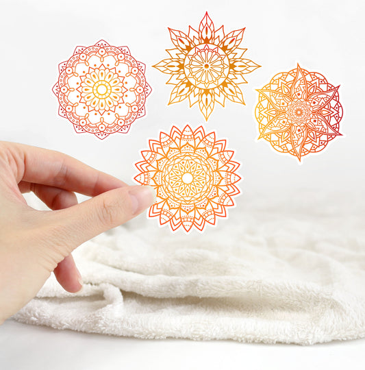 Sunflower Mandala Sticker Sheet