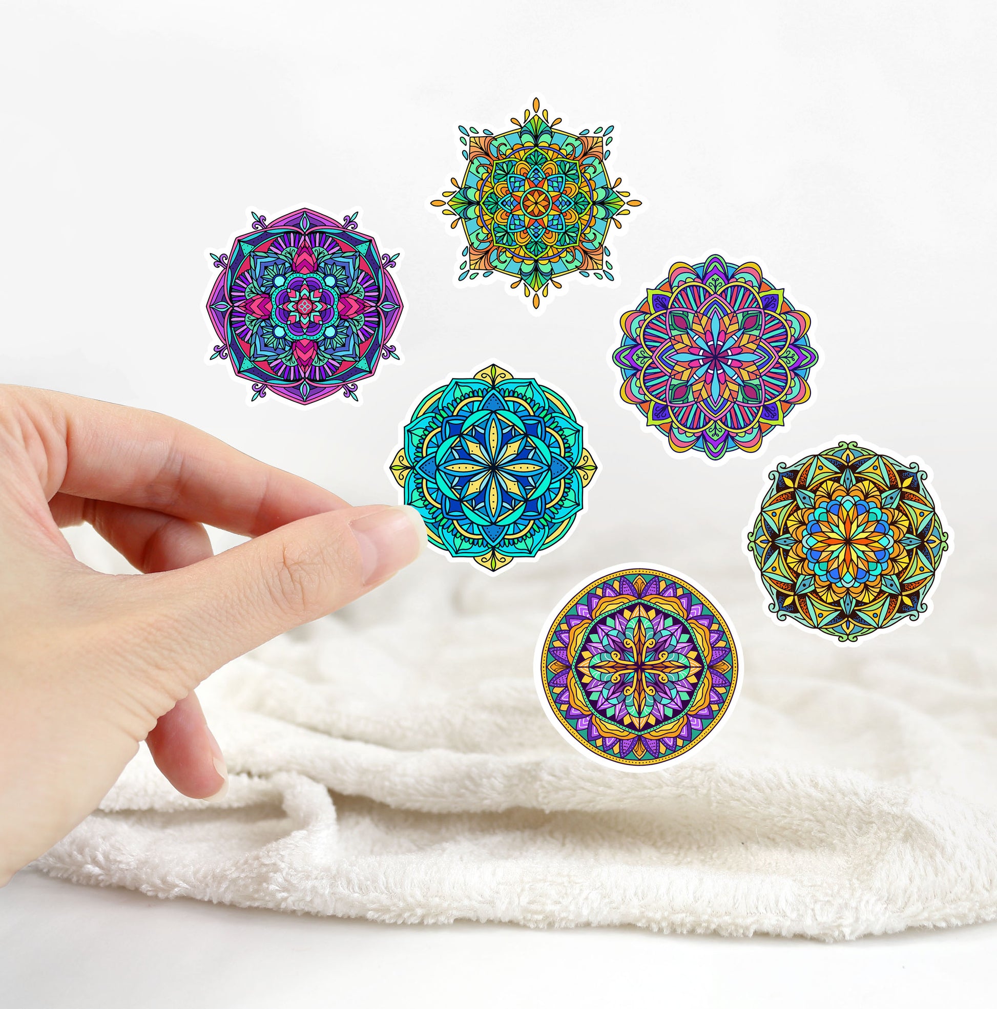 Zencana Flower Mandala Sticker Sheet