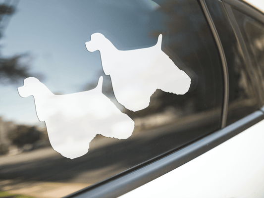 American Cocker Spaniel Dog Silhouette Stickers