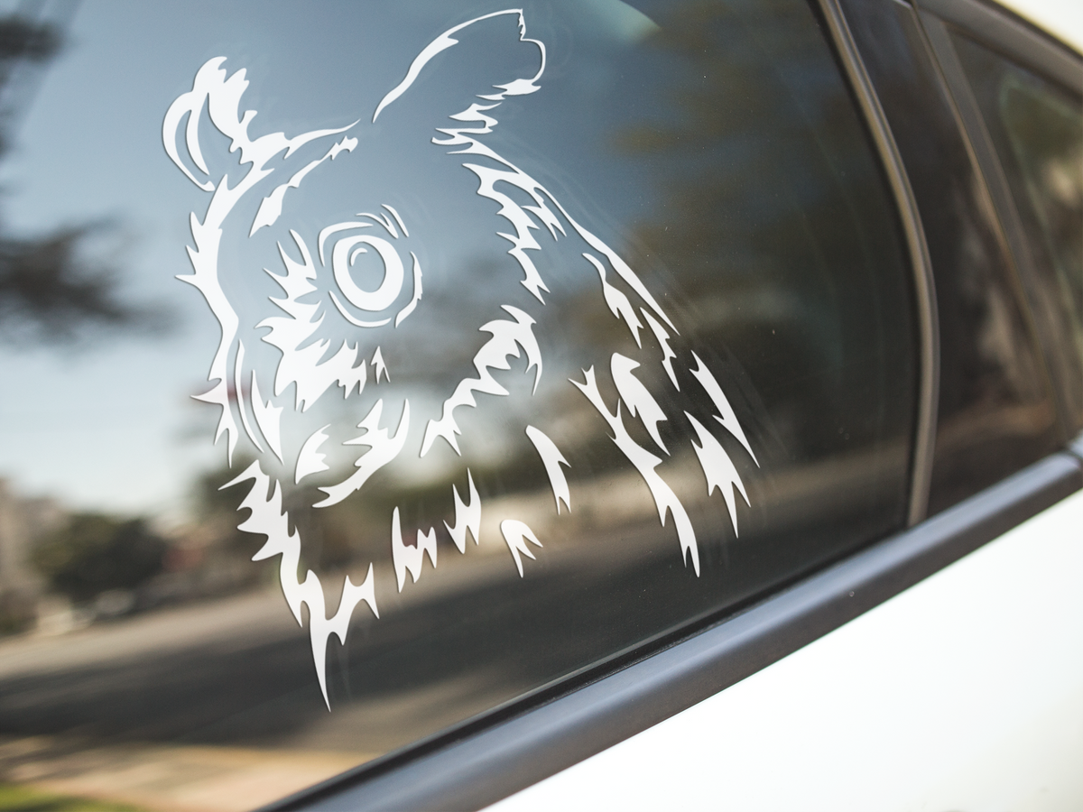 Owl Racing Sticker Eagle Owl Sticker | Owl Lover Gifts Australia – Pet Stickers Australia
