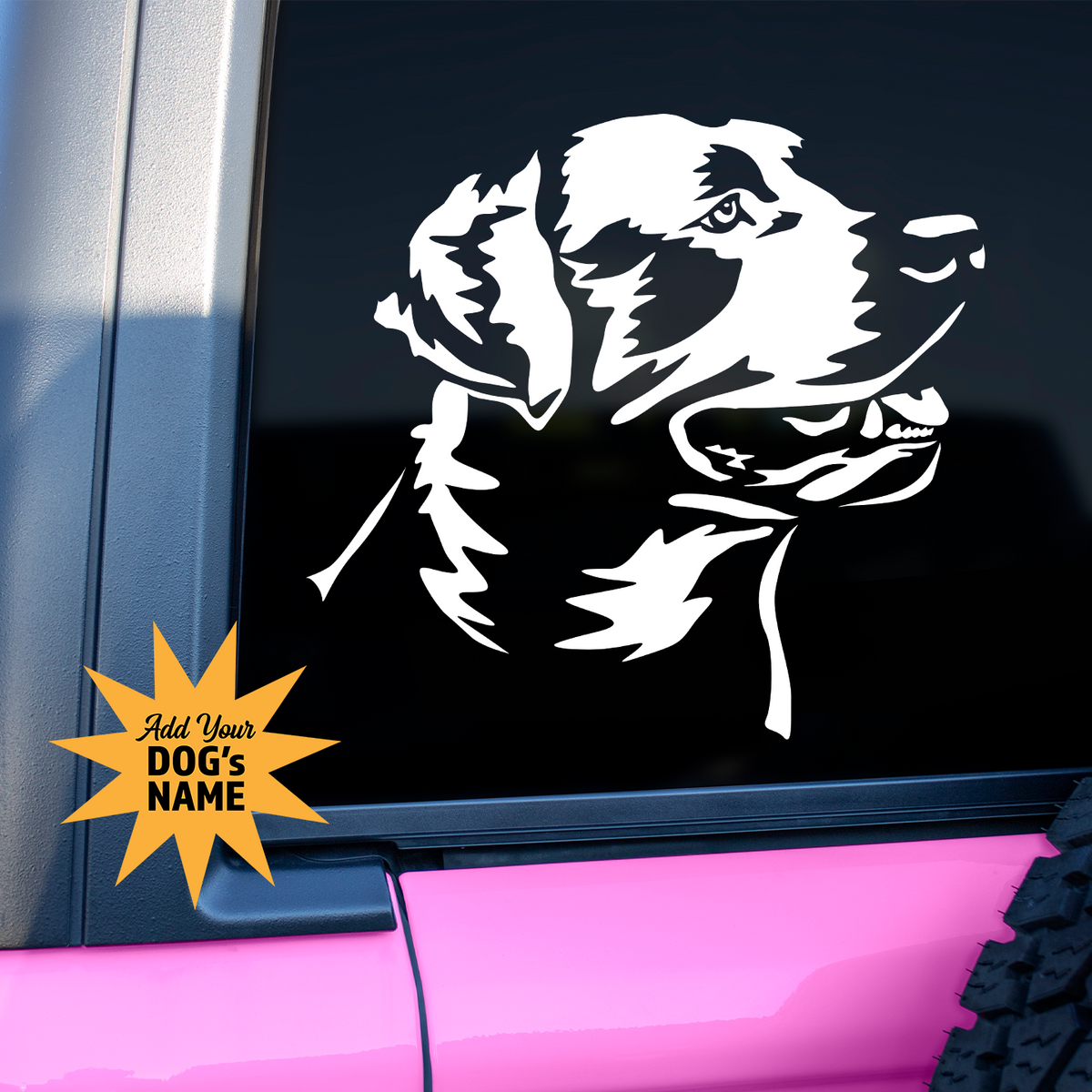 Red Lab Stickers Labrador Retriever Sticker | Dog Stickers For Cars Australia – Pet ...