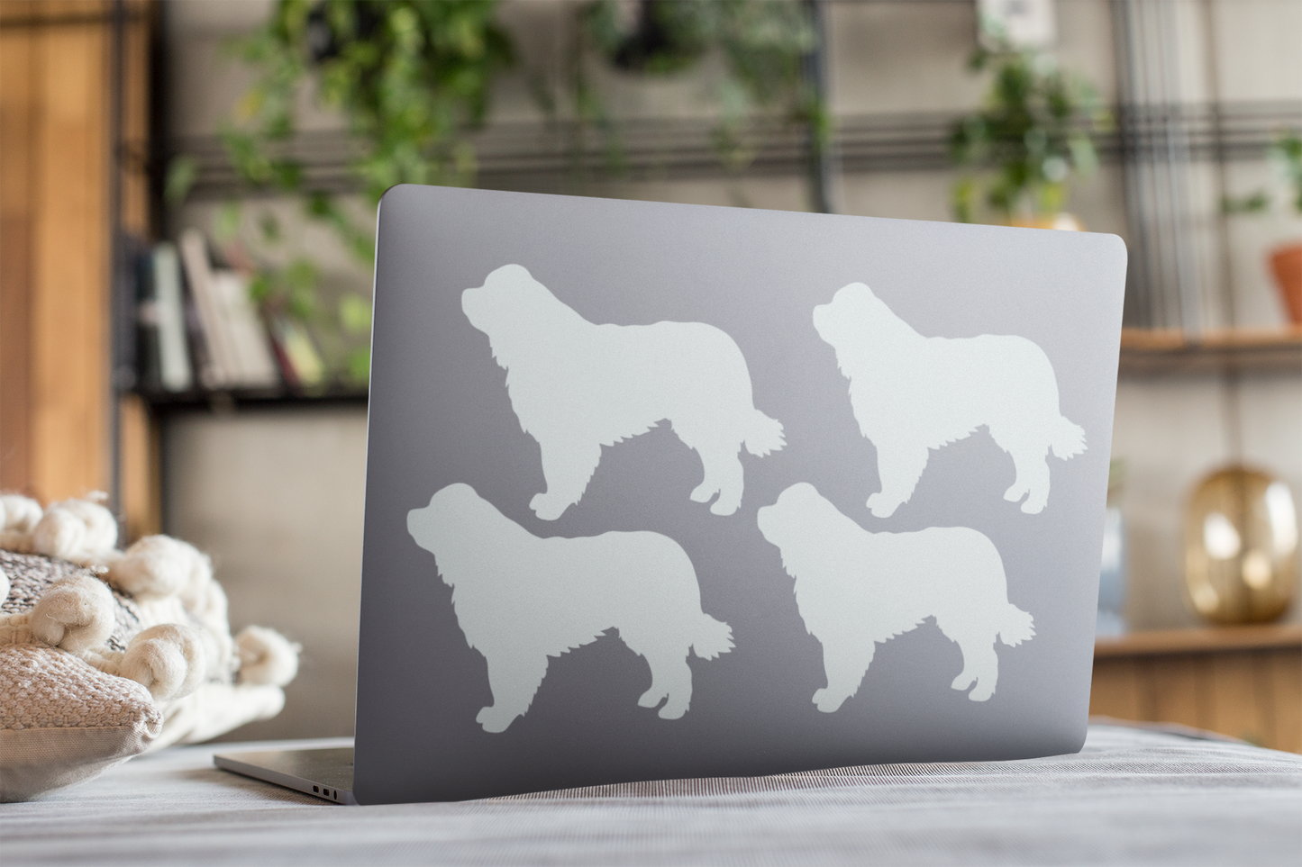 Newfoundland Dog Silhouette Sticker