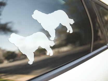 Newfoundland Dog Silhouette Sticker