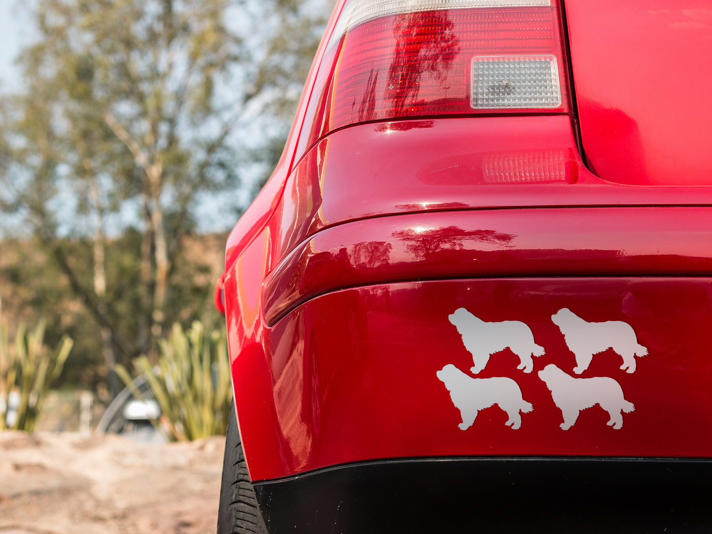 Newfoundland Dog Silhouette Sticker