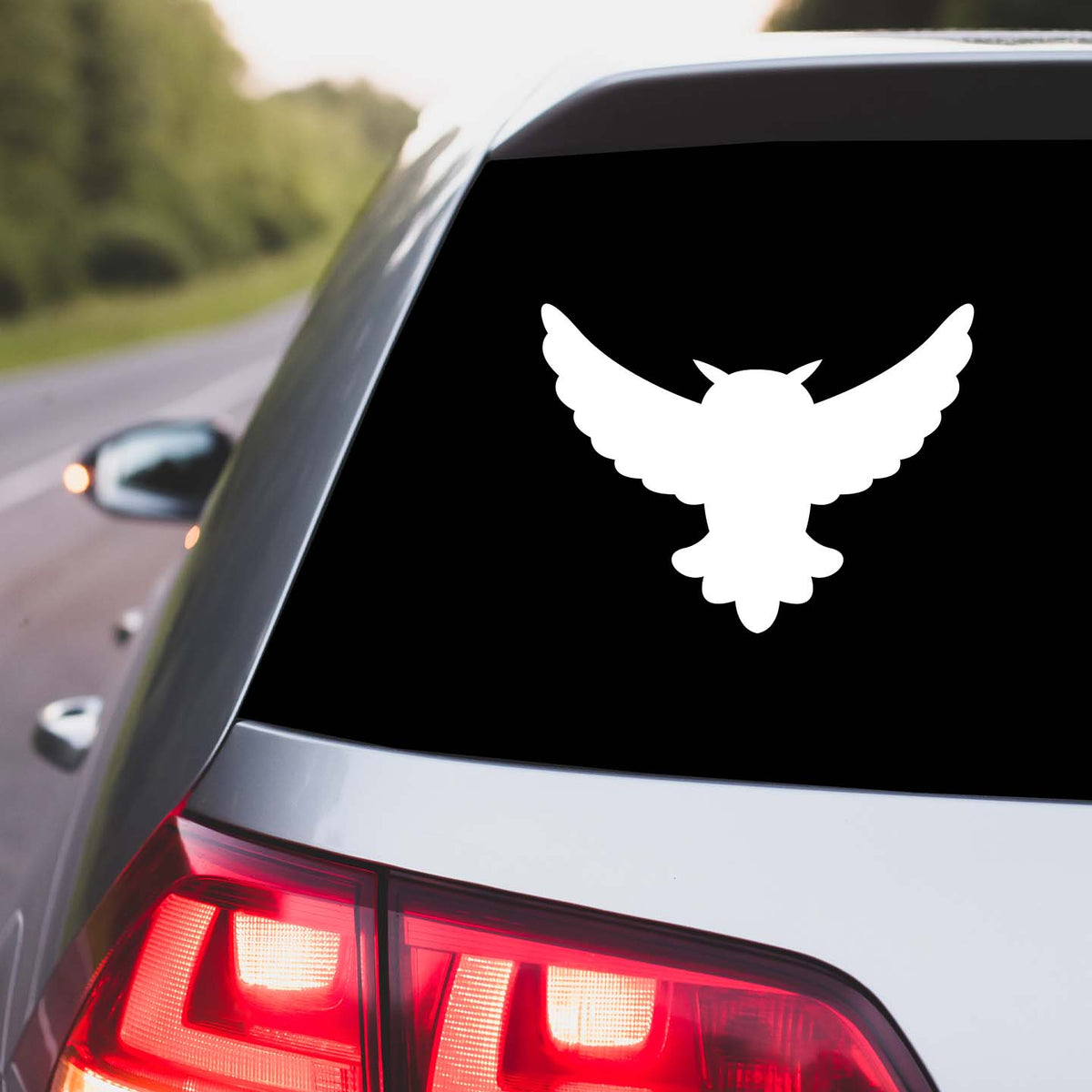 Owl Racing Sticker Owl Silhouette Sticker | Owl Lover Gifts Australia – Pet Stickers Australia