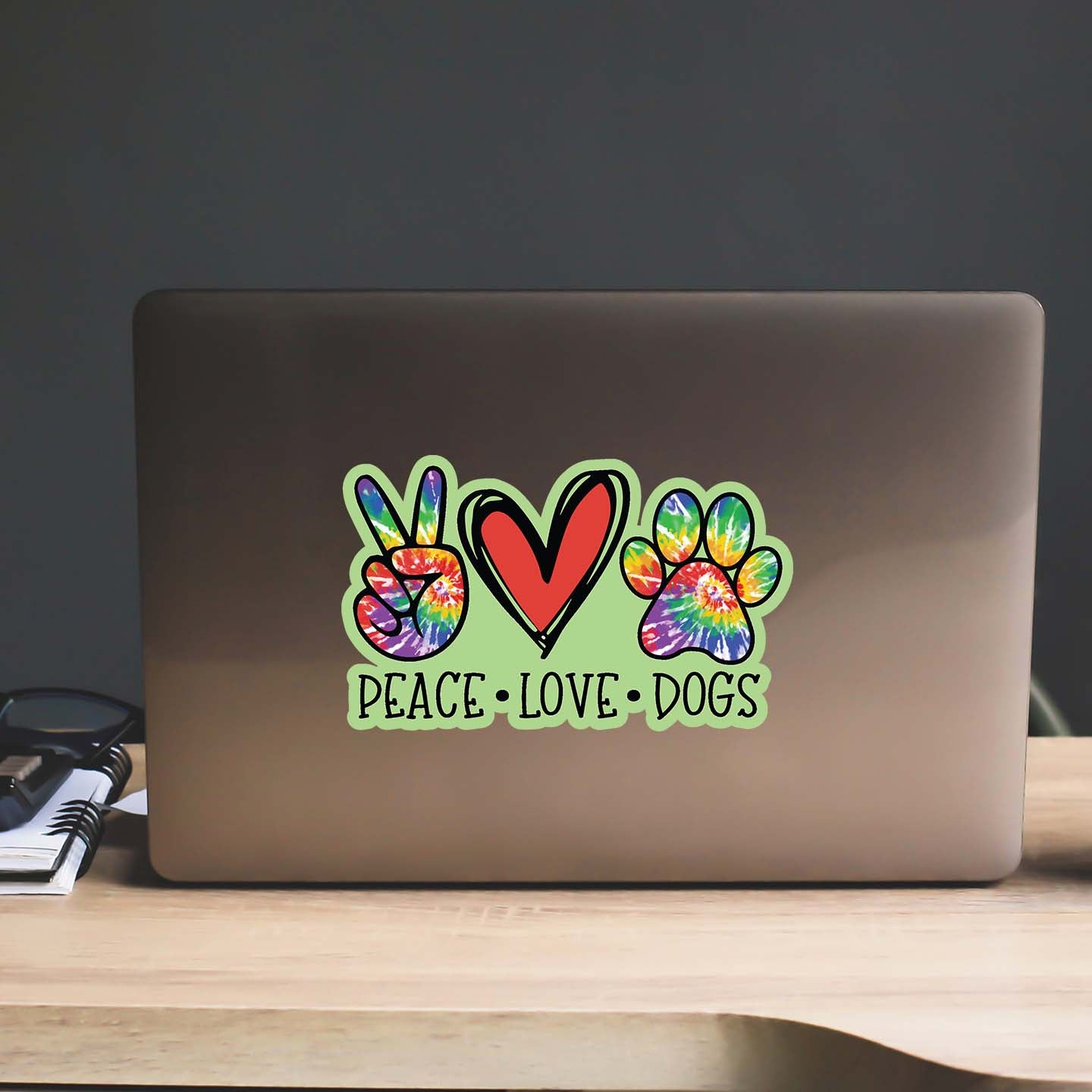 Peace Love Dogs Sticker