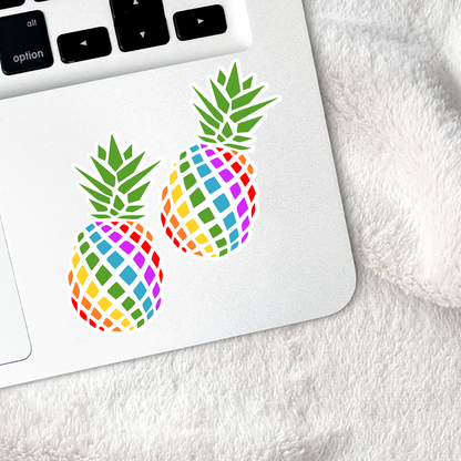 Rainbow Pineapple Stickers