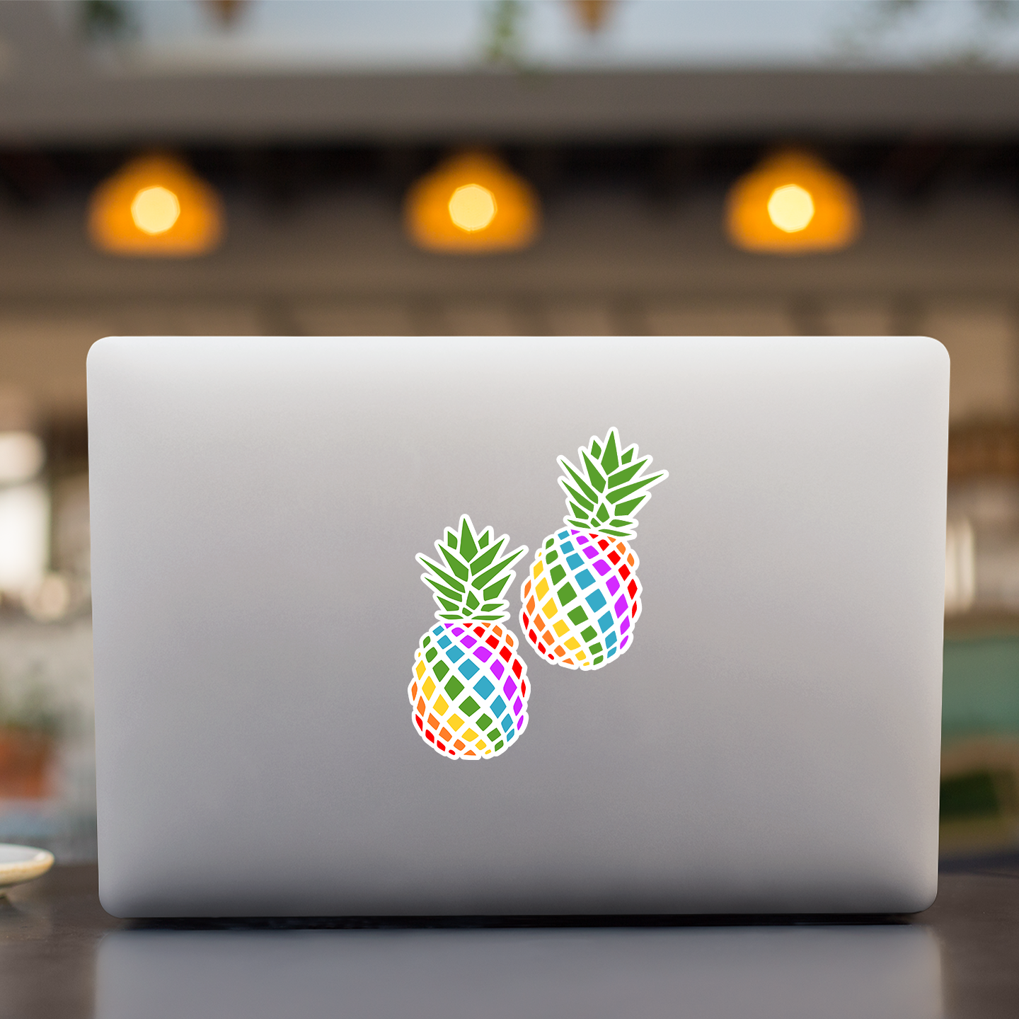 Rainbow Pineapple Stickers