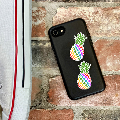 Rainbow Pineapple Stickers