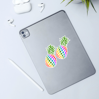 Rainbow Pineapple Stickers