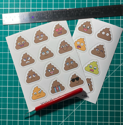 Poop Emoji Stickers