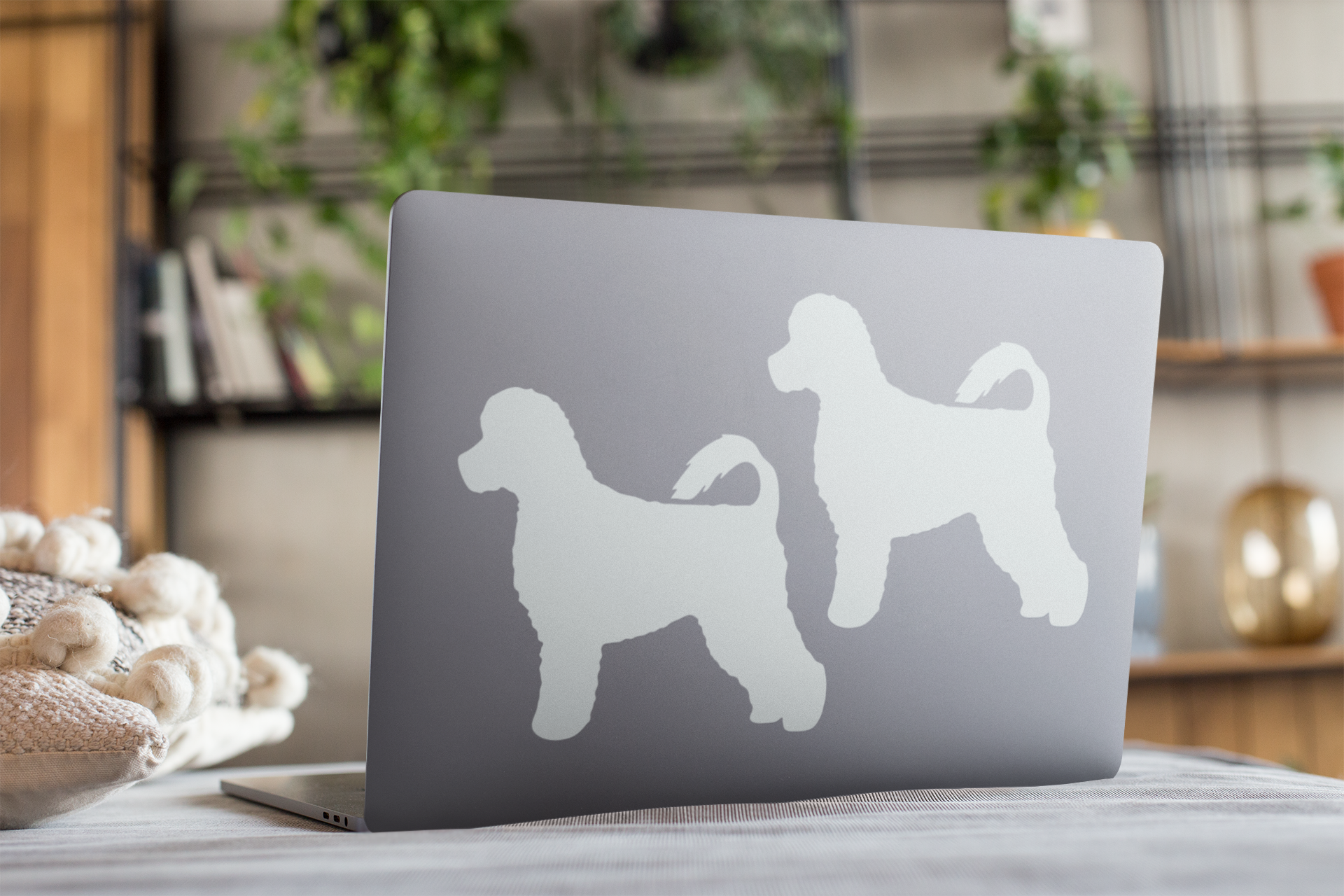 Portuguese Water Dog Silhouette Sticker