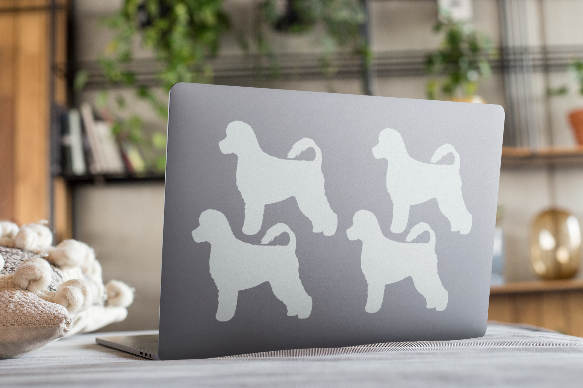 Portuguese Water Dog Silhouette Sticker