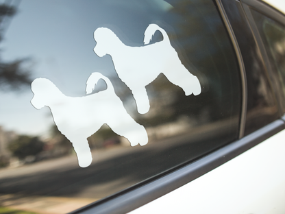 Portuguese Water Dog Silhouette Sticker