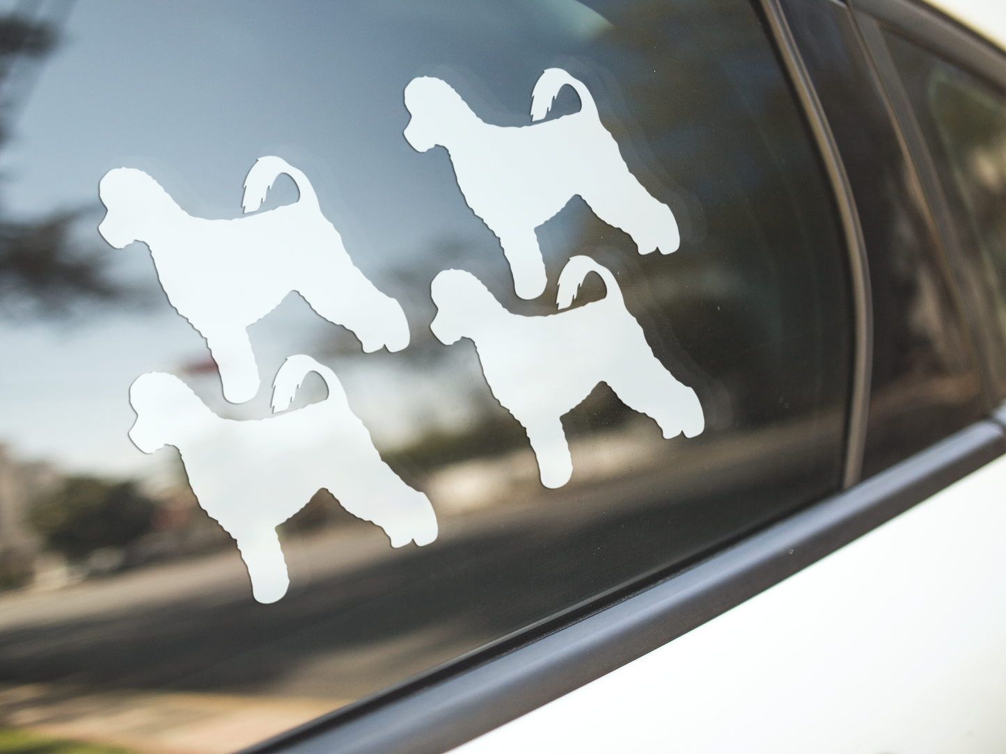 Portuguese Water Dog Silhouette Sticker