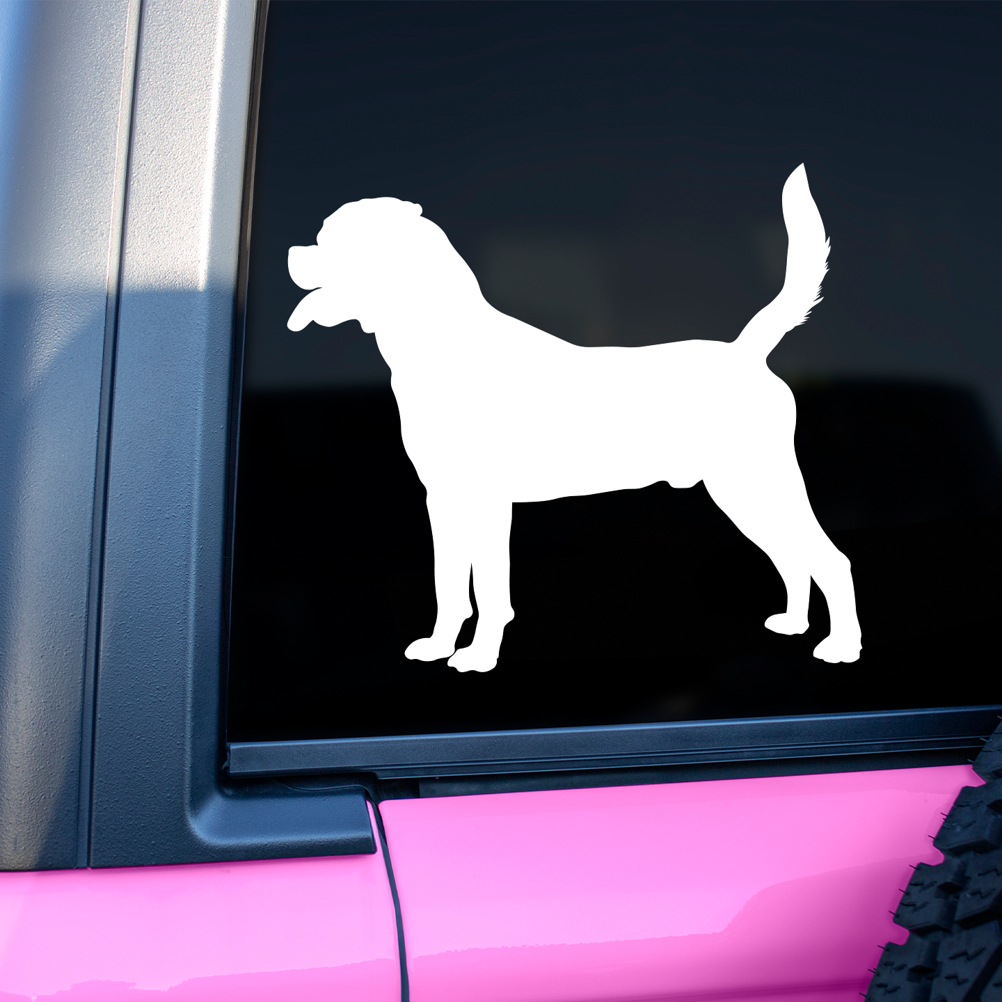 Rottweiler Silhouette Stickers