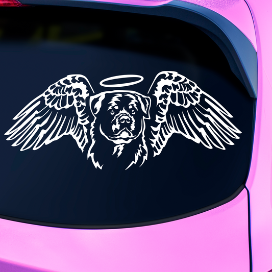 Rottweiler Angel Dog Sticker
