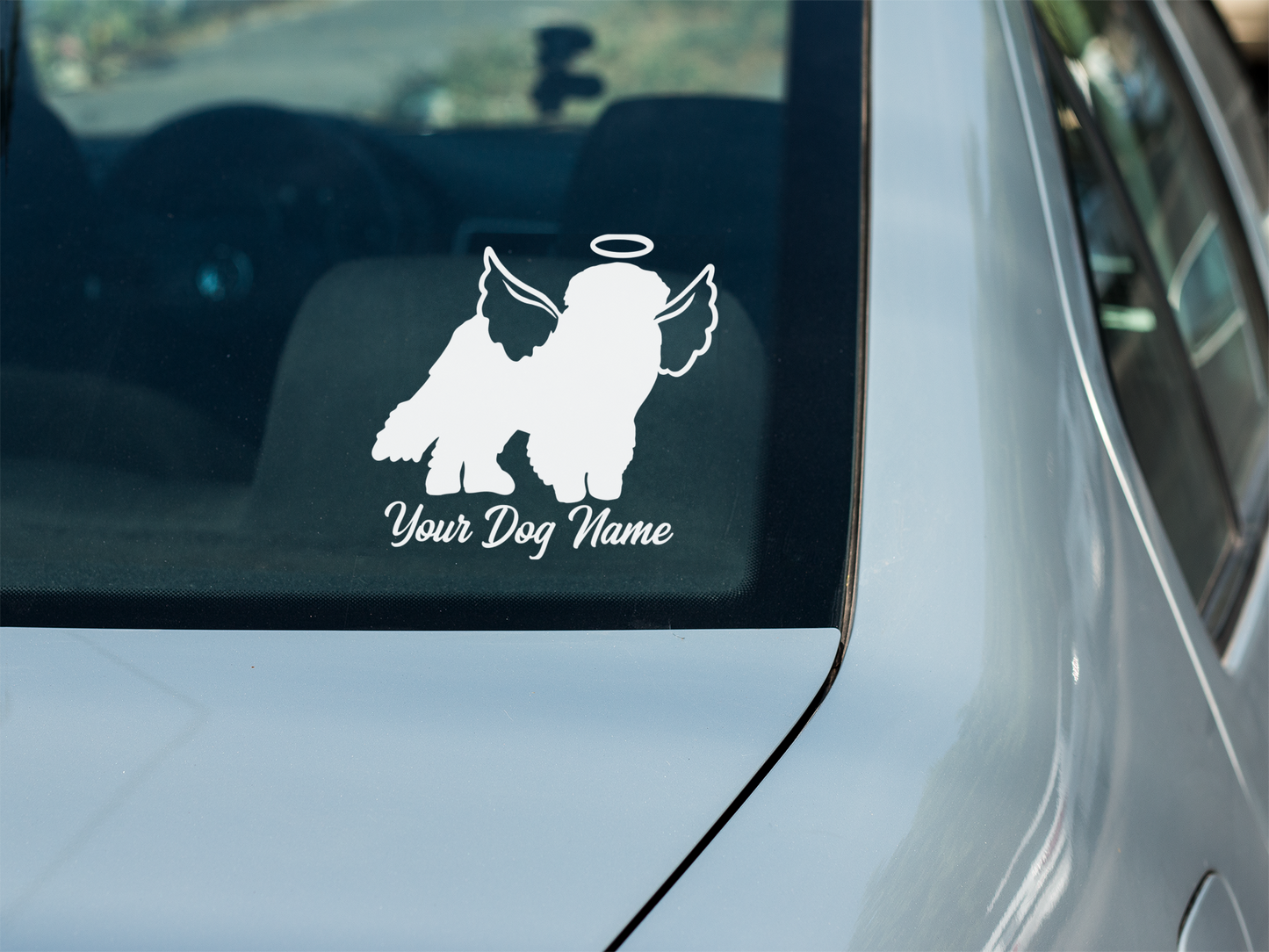 Newfoundland With Angel Wings Sticker