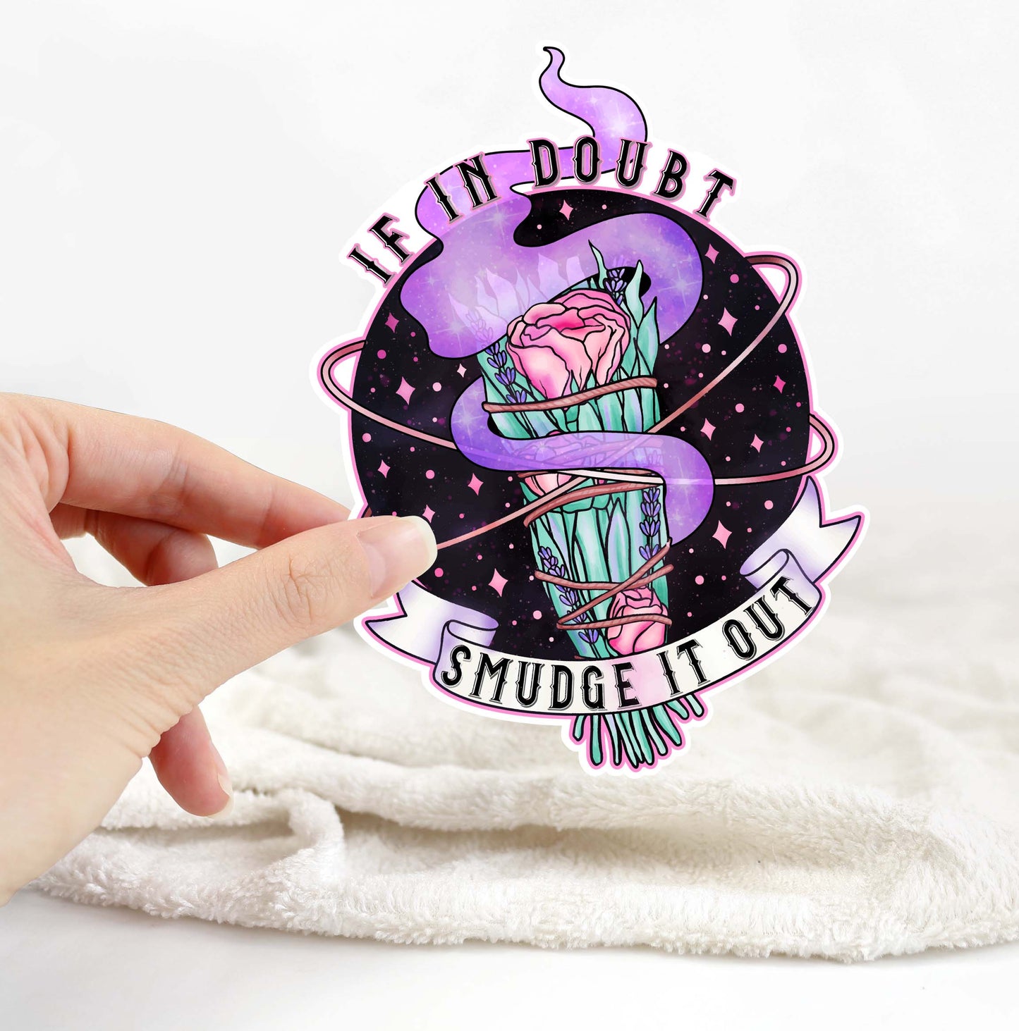 Smudge It Out Sticker