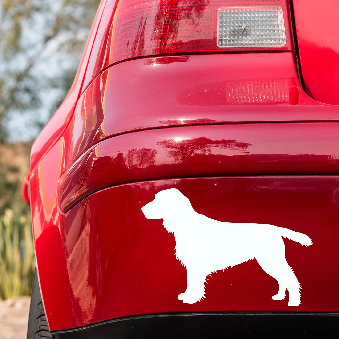 English Cocker Spaniel Silhouette Stickers