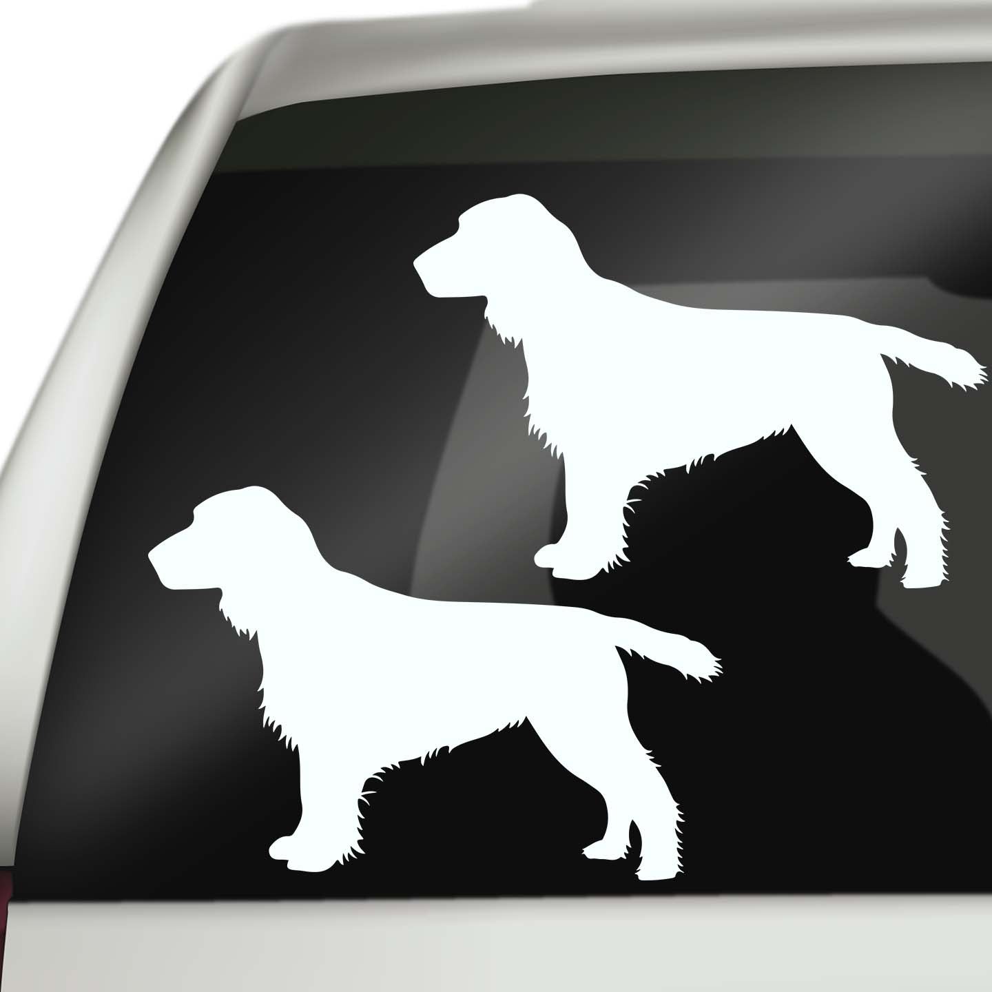 English Cocker Spaniel Silhouette Stickers