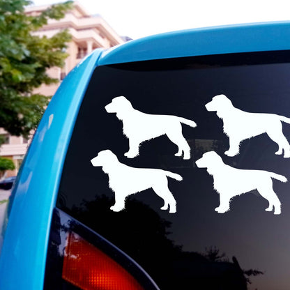 English Cocker Spaniel Silhouette Stickers