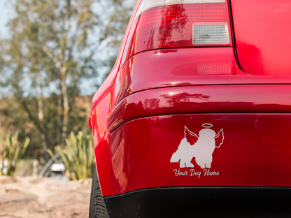 Newfoundland With Angel Wings Sticker