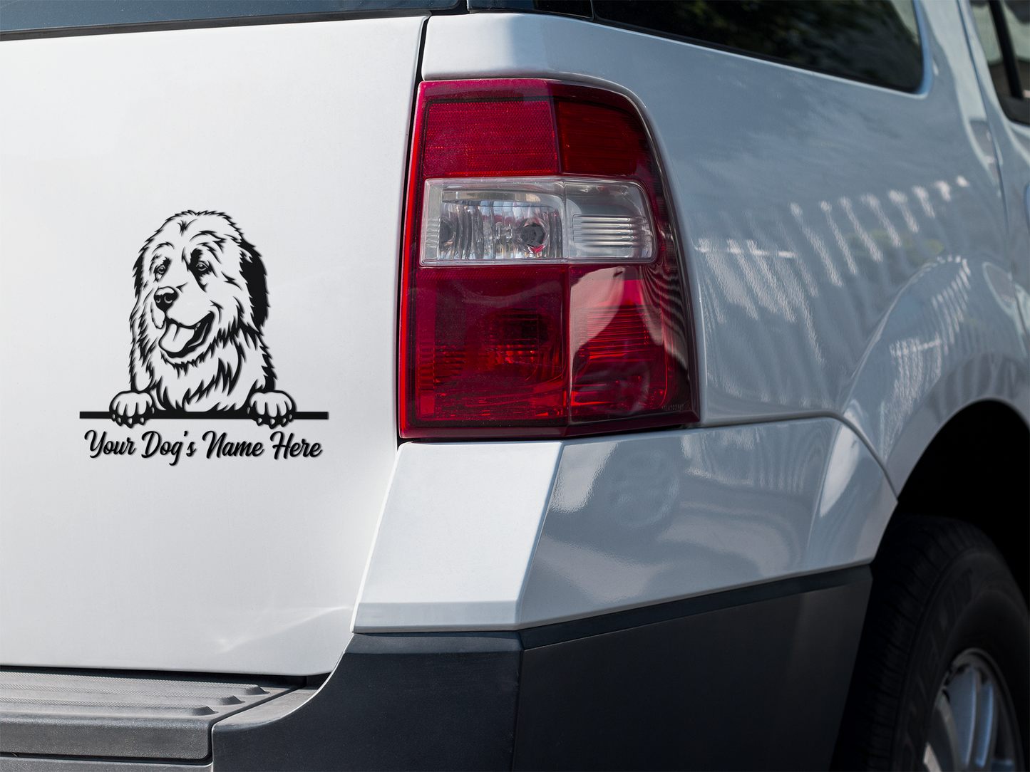 Great Pyrenees Dog Personalised Sticker