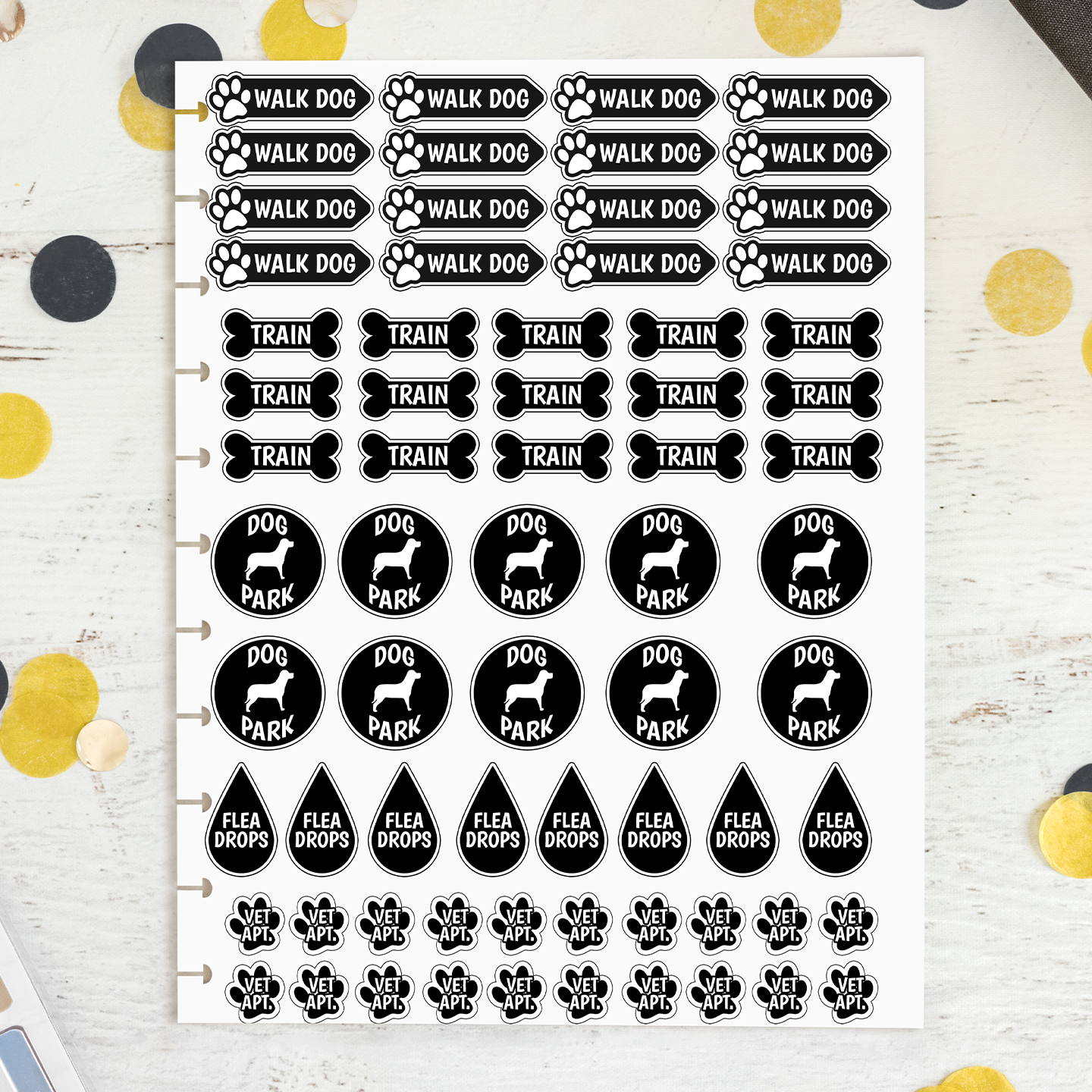 Dog Planner Stickers