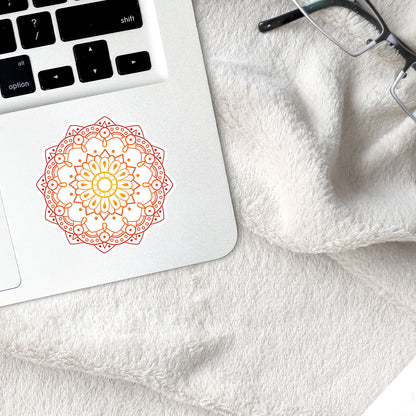 Sunflower Mandala Sticker Sheet