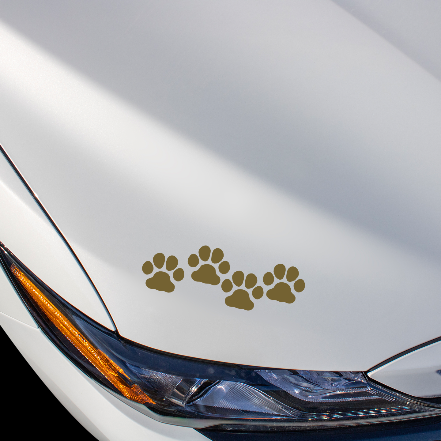 Gold Paw Print Stickers