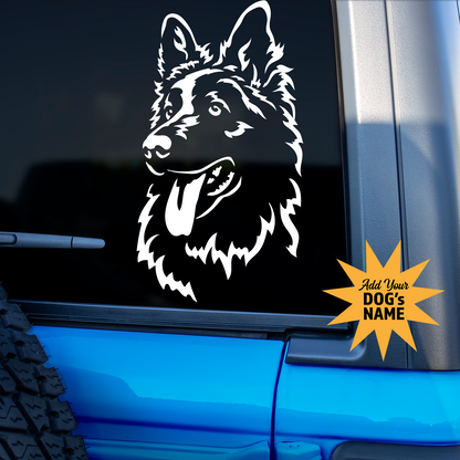 White Swiss Shepherd Sticker