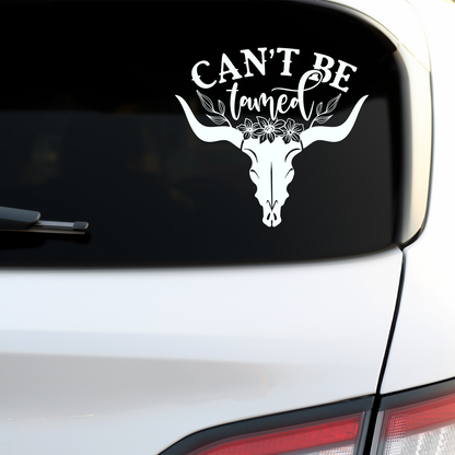 Longhorn Can't Be Tamed Sticker