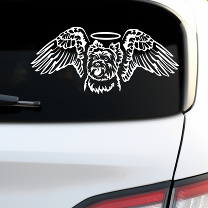 Yorkshire Terrier Angel Dog Sticker