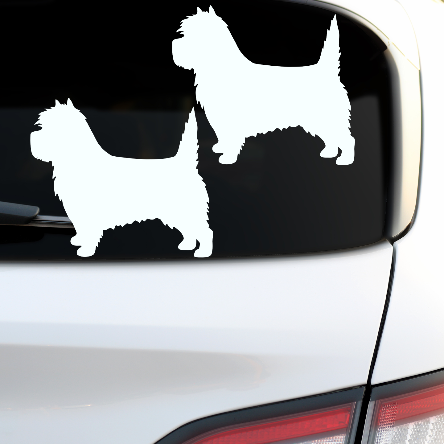 Cairn Terrier Silhouette Stickers