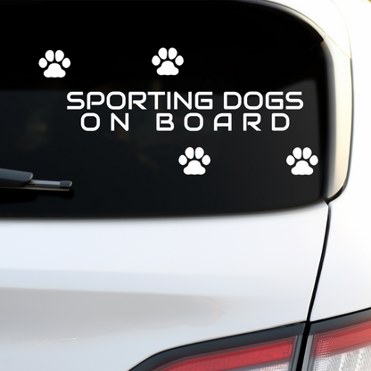 Sporting Dogs On Board Sticker