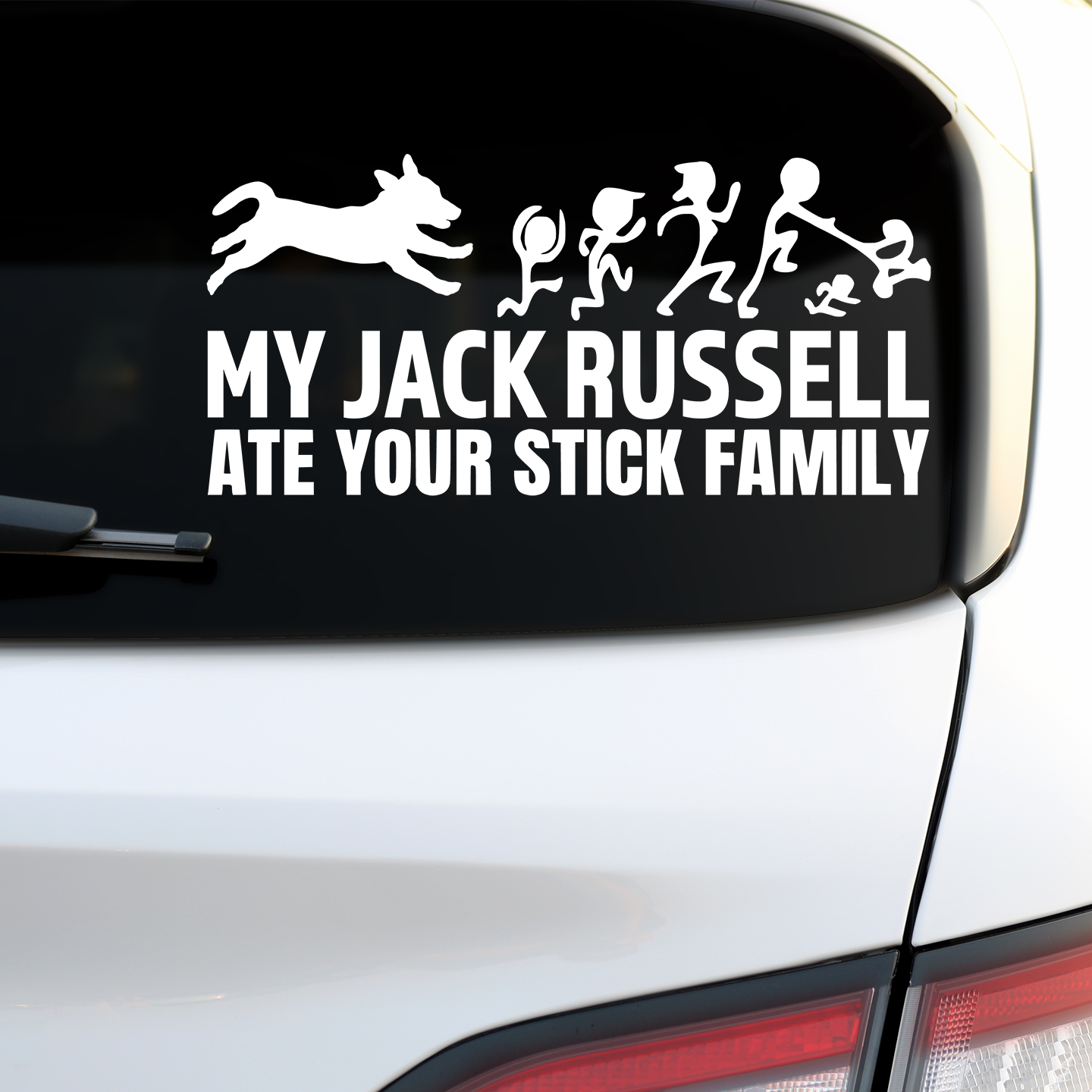 My Jack Russell Ate Your Stick Family Sticker