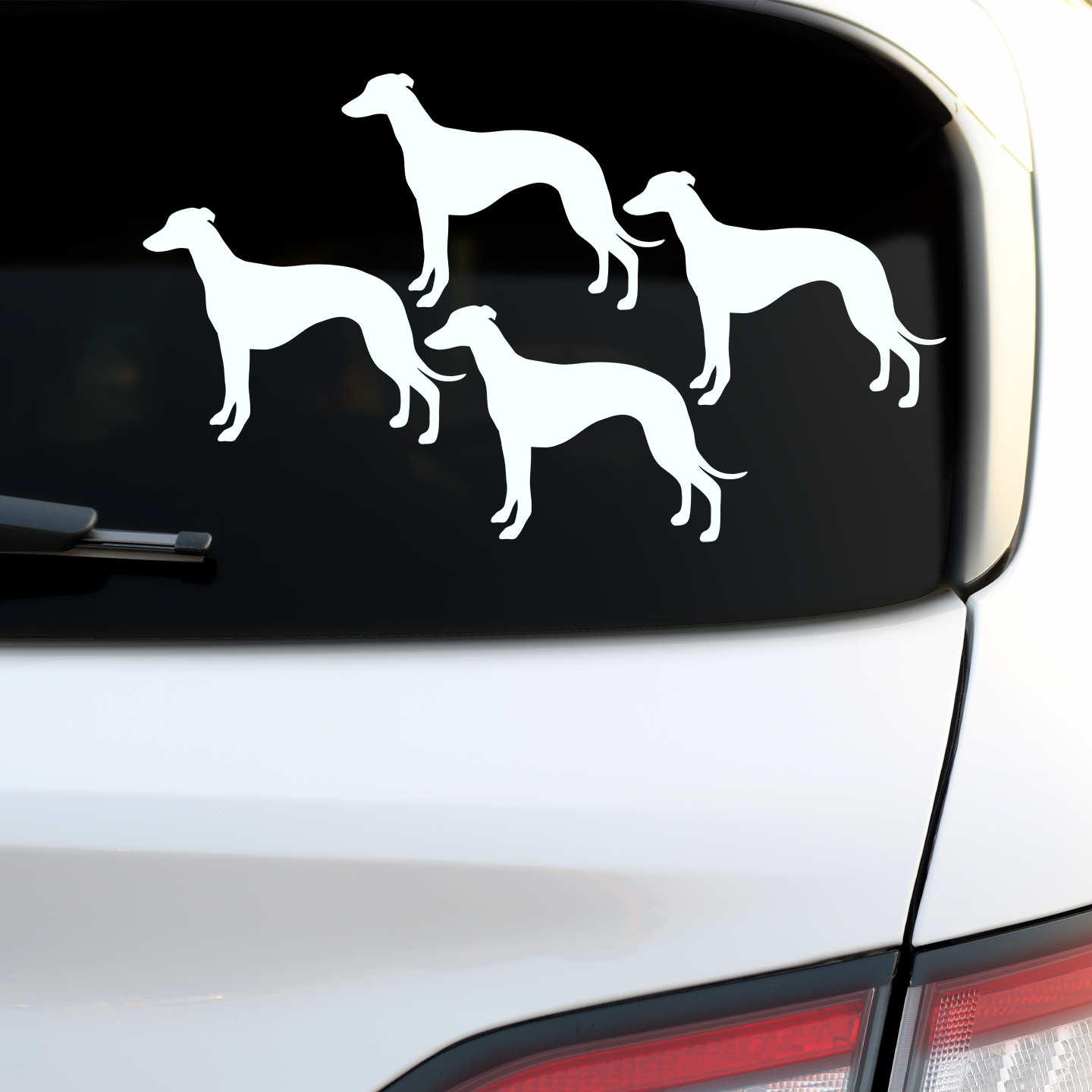 Whippet Silhouette Stickers