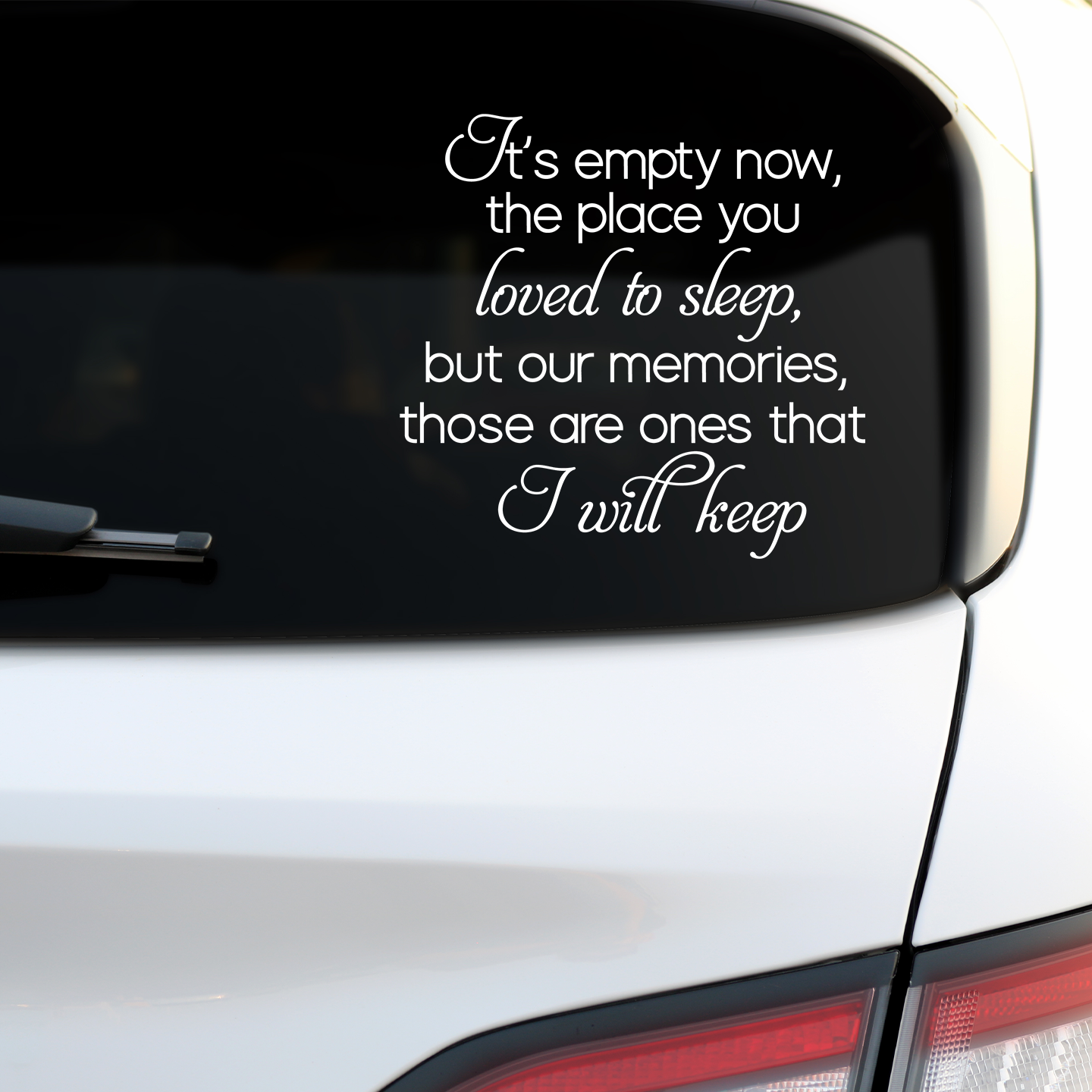 Memories I Will Keep Pet Memorial Sticker