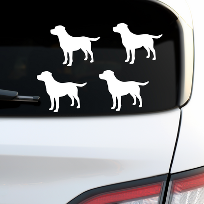 Labrador Retriever Silhouette Stickers