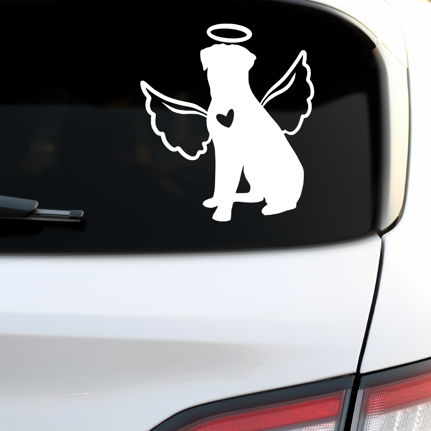 Rottweiler With Angel Wings Sticker