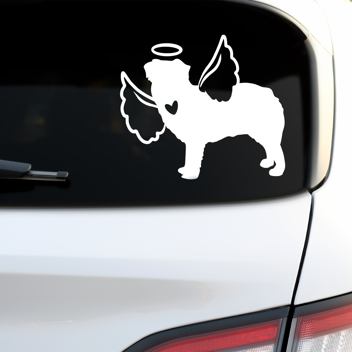 Australian Shepherd With Angel Wings Sticker