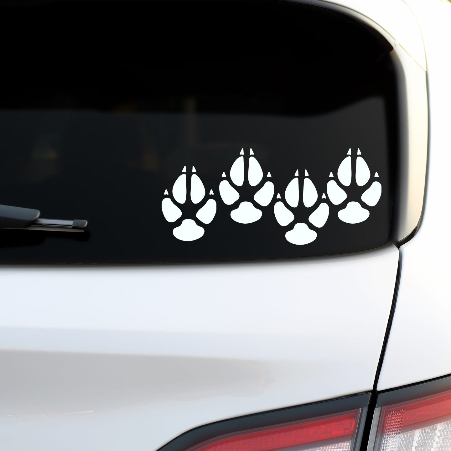 Fox Paw Print Stickers