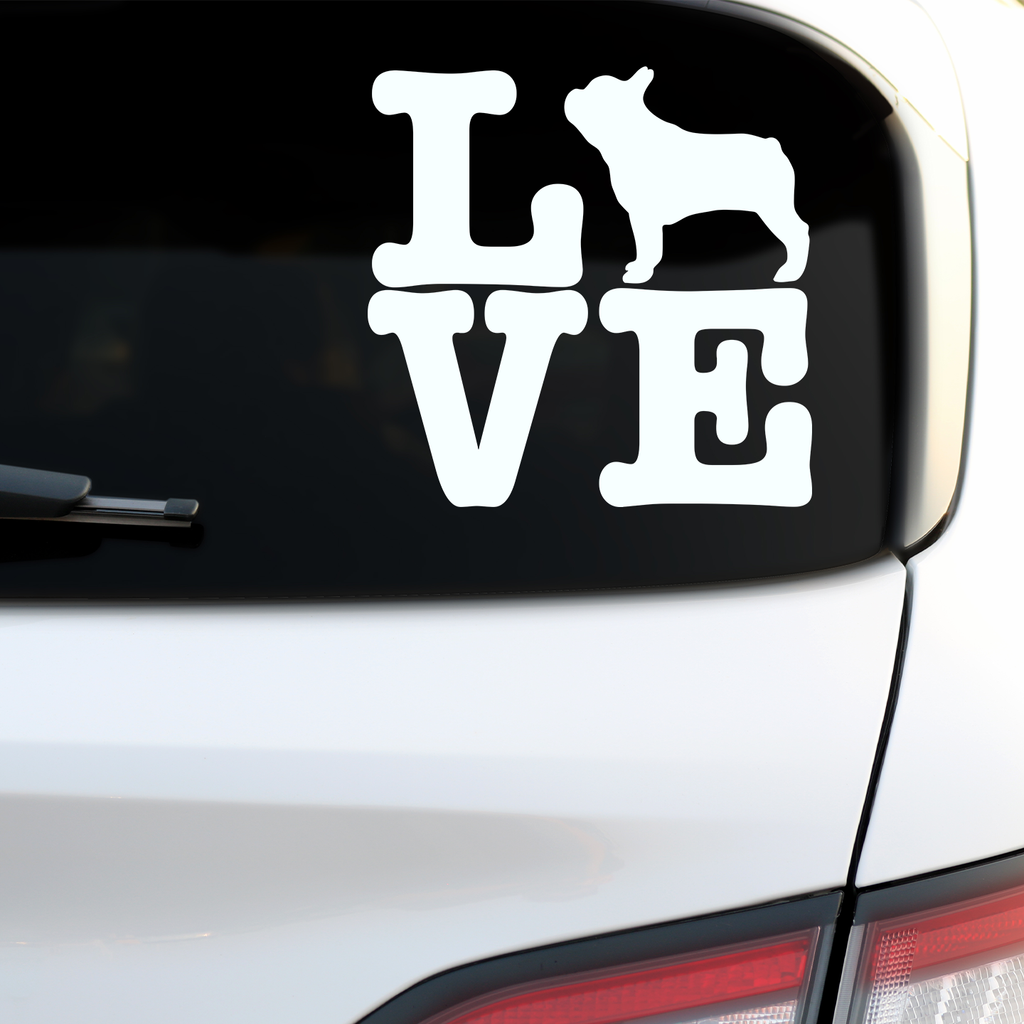 French Bulldog Love Sticker