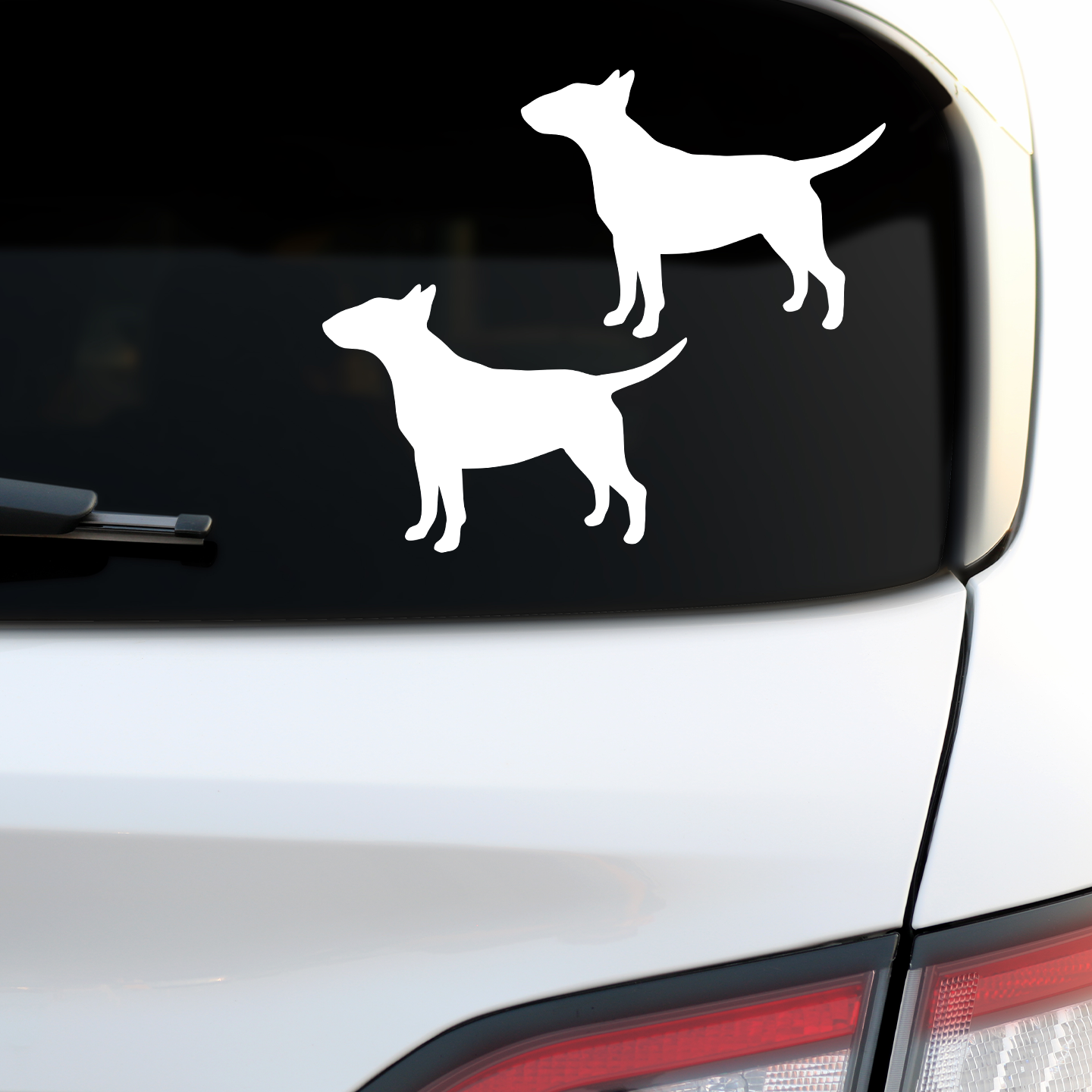 Bull Terrier Silhouette Stickers