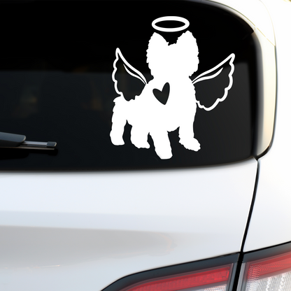 Yorkshire Terrier With Angel Wings Sticker