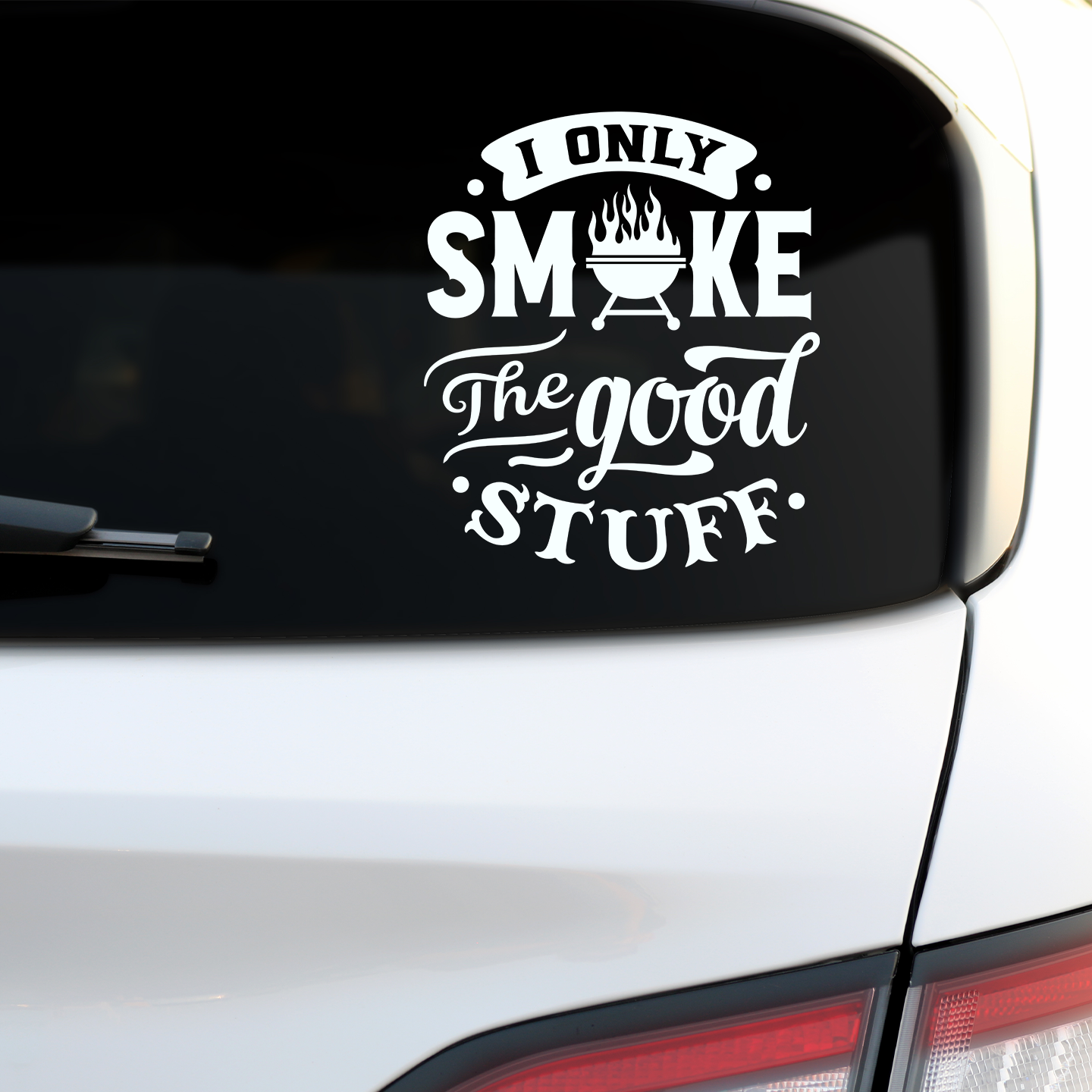 I Only Smoke The Good Stuff Barbecue Sticker