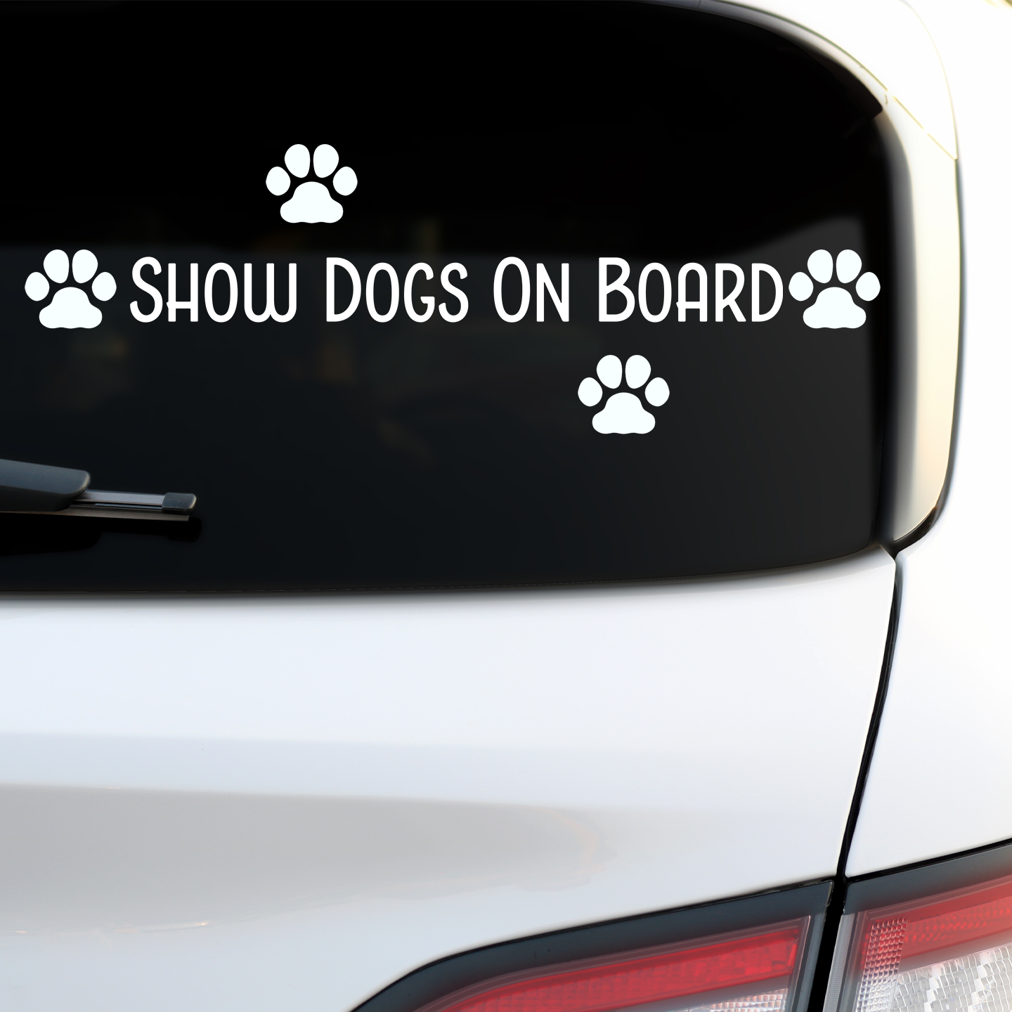 Show Dogs On Board Sticker