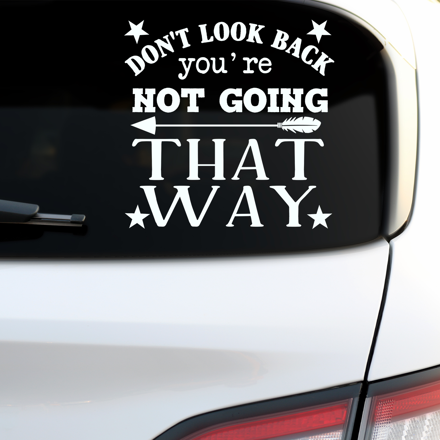 Don't Look Back Sticker