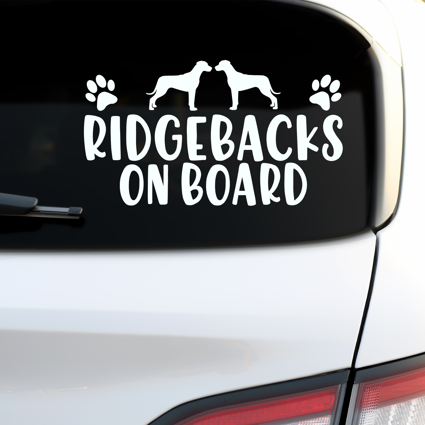 Rhodesian Ridgebacks On Board Sticker